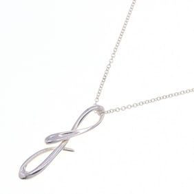Tiffany & Co. Elsa Peretti Letter F Pendant Necklace in Sterling Silver (925) - Women's Initial