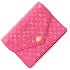 Louis Vuitton Nanogram Portefeuille Victorine Tri-fold Wallet M82234 Rose Compact Wallet/Mini Pink