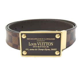 Louis Vuitton Damier Santur Aventure Belt M9677U 90cm Men's Square Buckle Reversible LOUIS VUITTON