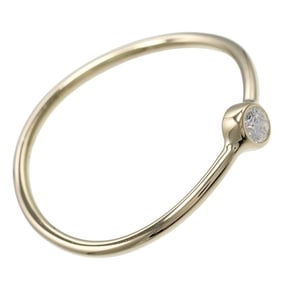 Tiffany & Co. Wave Single Row Ring, size 11, 18KYG Yellow Gold with Diamond, approximately 1.0g
