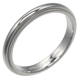 Tiffany & Co. Together Ring with Milgrain Band, Size 16, 3mm, Pt950 Platinum, Approx. 5.85g