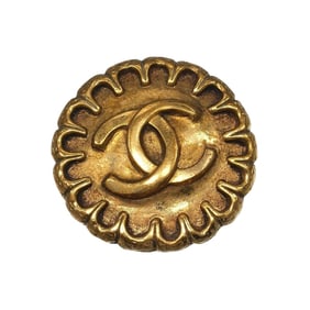 Chanel Coco Mark Gold-Plated Earrings (Single) 97 Pieces, Approx. 7.2g