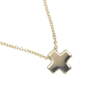 Tiffany Cruciform Roman Cross necklace in 18K Yellow Gold, approximately 3.4g. TIFFANY & Co.
