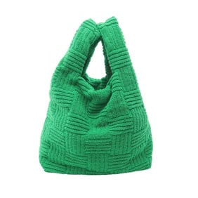 Bottega Veneta Intrecciato Jacquard Tote Bag, Pile, Women's, Green