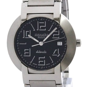HERMES Nomade Stainless Steel Automatic Mens Watch NO3.810 Polished