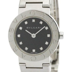BVLGARI BVLGARI-BVLGARI Diamond Steel Quartz Ladies Watch BB23SS Polished