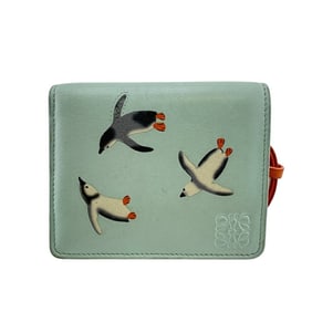 LOEWE Anagram Compact Wallet, Blue