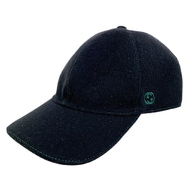 GUCCI Sherry Line Interlocking G Cap in Black, Unisex
