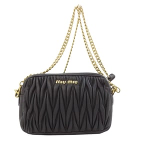 Miu Miu Miu Chain Shoulder Bag in Matelasse Calfskin for Women