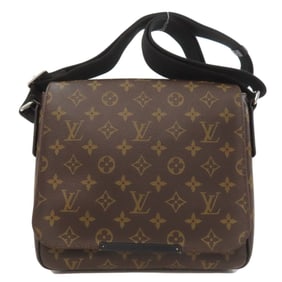 Louis Vuitton M40935 District PM Monogram Macassar Shoulder Bag in Canvas for Men