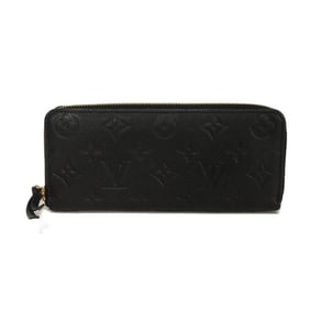 Louis Vuitton Long Wallet, Portefeuille Clemence, LV Black Round RFID Monogram Empreinte Noir,