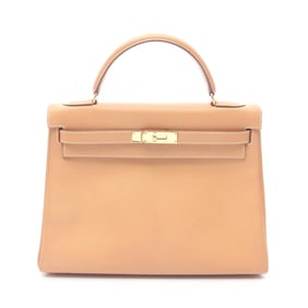 Hermes Hermès Kelly 32 handbag, leather, Couchvel, women's, brown