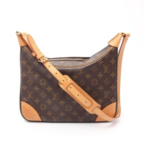 Louis Vuitton Boulogne PM Shoulder Bag, PVC-Coated Canvas and Leather, Monogram, Women's, Brown,