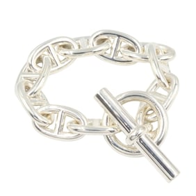 Hermes Hermès Chaine d'Ancre TGM 10-link bracelet in 925 silver for men and women.