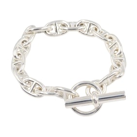 Hermes Hermès Chaine d'Ancre MM 16-link bracelet in 925 silver for men and women.
