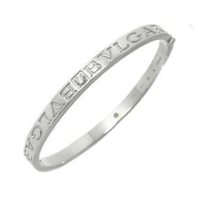 BVLGARI Diamond Bracelet S K18 WG White Gold 750 Bangle