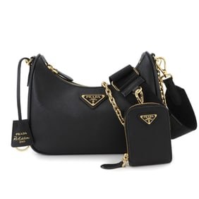 Prada Re-Edition 2005 Shoulder Bag in Saffiano Leather, Black, 1BH204