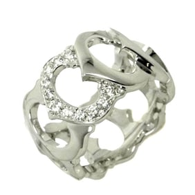 Cartier C de #55 Diamond Ring in 18K White Gold and 750