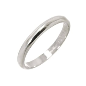 Cartier 1895 Classic #49 Platinum Ring, 2.5mm Wide