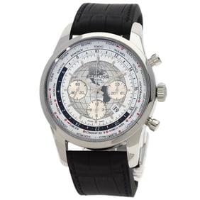 Breitling AB0510U0/A790 Transocean Chronograph Unitime Men's Watch in Stainless Steel and Rubber