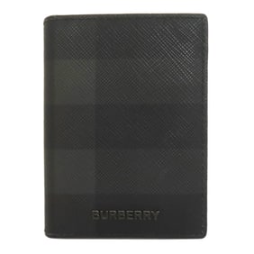 Burberry Check Pattern Card Case PVC Women's BURBERRY