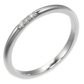 Tiffany & Co. Forever Wedding Classic Band, size 16, 2mm model, Pt950 platinum, 3 diamonds,