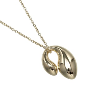 Tiffany & Co. Double Teardrop Necklace, 18K Yellow Gold, Approx. 3.35g