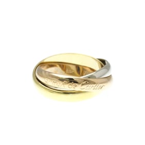 Cartier Trinity Yellow Gold (18K),Pink Gold (18K),White Gold (18K) Fashion No Stone Band Ring Gold