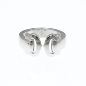 Cartier Bouclé Ring White Gold (18K) Fashion No Stone Band Ring Silver