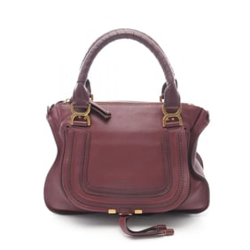 Chloé Chloe MARCIE Marcie handbag, leather, women's, burgundy