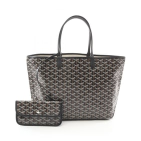 Goyard Saint Louis PM Tote Bag, PVC-Coated Canvas and Leather, Women's, Black/Multicolor