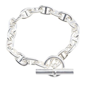 Hermes Hermès Chaine d'Ancre MM Bracelet, 18 links, 925 silver, for men and women.