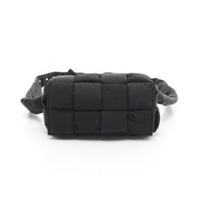 Bottega Veneta Padded Cassette Waist Bag/Body Bag, Nylon, Men's/Women's, Black, 679763