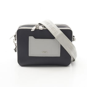 Christian Dior Dior Leather Shoulder Bag for Women in Navy/Gray