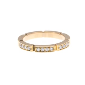 Cartier Maillon Panthère Ring With Half Diamonds Pink Gold (18K) Fashion Diamond Band Ring Pink