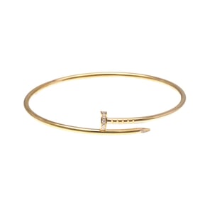 Cartier Juste Un Clou PM Diamond Pink Gold (18K) Diamond Bangle Pink Gold