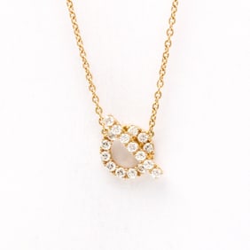 Hermes Finesse Necklace Diamond Pink Gold (18K) Diamond Women,Men Fashion Pendant Necklace (Pink