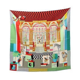 Hermes Hermès Carré 90 Grand Theatre Nouveau Silk Scarf for Women, Multicolor