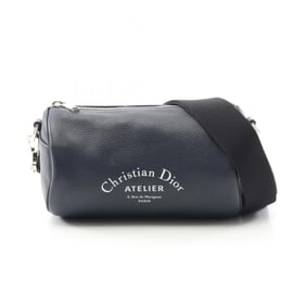 Christian Dior Dior Atelier Roller Shoulder Bag, Leather, Men's/Women's, Navy