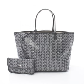 Goyard Saint Louis PM Tote Bag, PVC-Coated Canvas and Leather, Women's, Gray/Multicolor