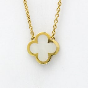 Van Cleef & Arpels Pure Alhambra Necklace Yellow Gold (18K) Mother Of Pearl Men,Women Fashion