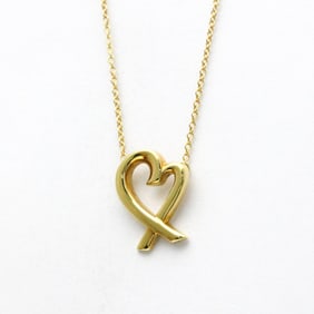 Tiffany Loving Heart Yellow Gold (18K) No Stone Men,Women Fashion Pendant Necklace (Gold)