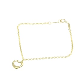 Tiffany Open Heart Yellow Gold (18K) No Stone Charm Bracelet Gold