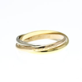 Cartier Trinity Yellow Gold (18K),Pink Gold (18K),White Gold (18K) Fashion No Stone Band Ring Gold