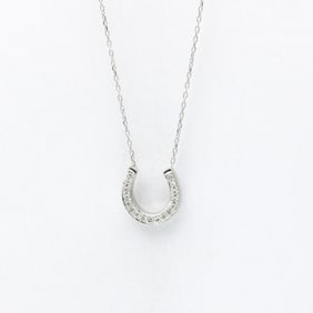 Vendome Aoyama Horseshoe Necklace Platinum 850,Platinum 950 Diamond Women,Men Fashion Pendant