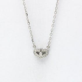 Cartier C Heart Diamond Necklace White Gold (18K) Diamond Women,Men Fashion Pendant Necklace