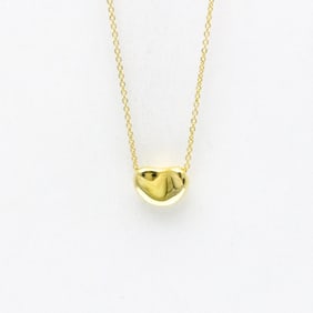 Tiffany Bean Yellow Gold (18K) No Stone Women,Men Fashion Pendant Necklace (Gold)
