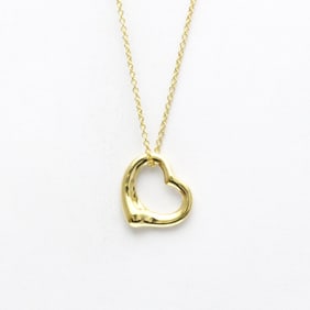 Tiffany Open Heart Yellow Gold (18K) No Stone Men,Women Fashion Pendant Necklace (Gold)