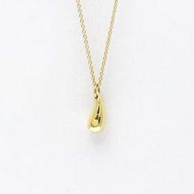 Tiffany Teardrop Necklace Yellow Gold (18K) No Stone Men,Women Fashion Pendant Necklace (Gold)