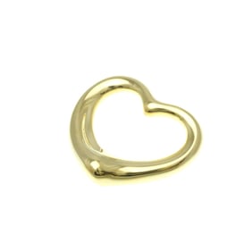 Tiffany Open Heart Yellow Gold (18K) No Stone Women,Men Fashion Pendant Necklace (Gold)
